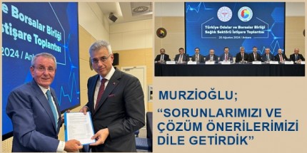 Murzioğlu Bakan Memişoğlu’na Sağlık Sektörü Dosyası Sundu